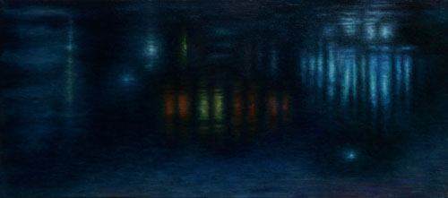 Anadyomene nr.I, 40 x 90 cm, Oel auf Leinwand, 2011